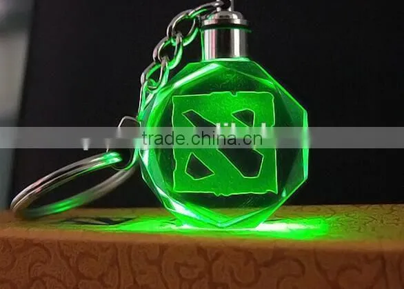 High Quality Crystal Dota 2 Promotional Key Chain Motorycycle KeyChain photo-3