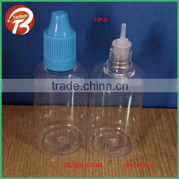 10ml 15ml 20ml 30ml 50ml Empty Plastic Clear PET e Liquid Bottle With Three Holder Tips&childproof Cap Engraved Triangle Sign photo-2
