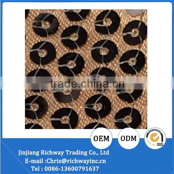 Large Reversible Sequin Fabric Embroidery Fabric Material photo-4