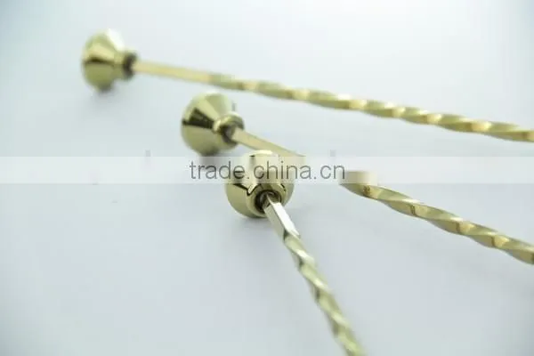 Gold Plating Stainless Steel Cocktail Stirrer Spoon photo-3