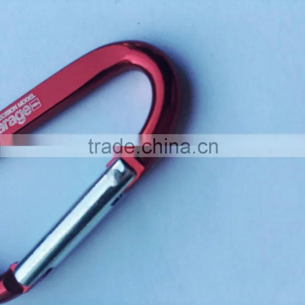 GUN METAL ALUMINUM CARBINER ,D TYPE HANDBAG SNAP HOOK WITH PIN,FlAT ALUMINUM SNAP HOOK photo-5