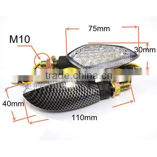 BJ-SL-041S Universal Mini Amber 15 LED Bulb Motorcycle Turn Signal for off Road photo-3