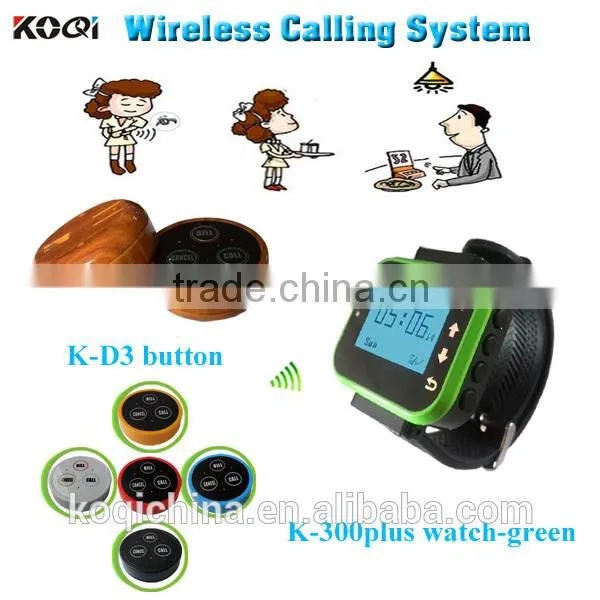 CE Certification Print LOGO Restaurant Table Ordering System Service Calling Button Wireless Call Bell System