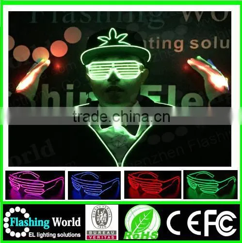 Hot Selling High Brightness el Wire Led Glasses photo-3