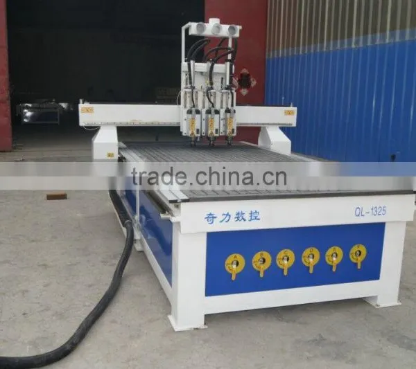 Pneumatic Tool Change Double Head CNC Wood Router for Sale QL-1325 photo-5