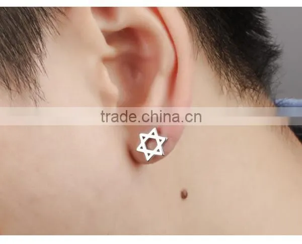 Star Shape Stud Wholesale Factory Stainless Steel Earring Man photo-6