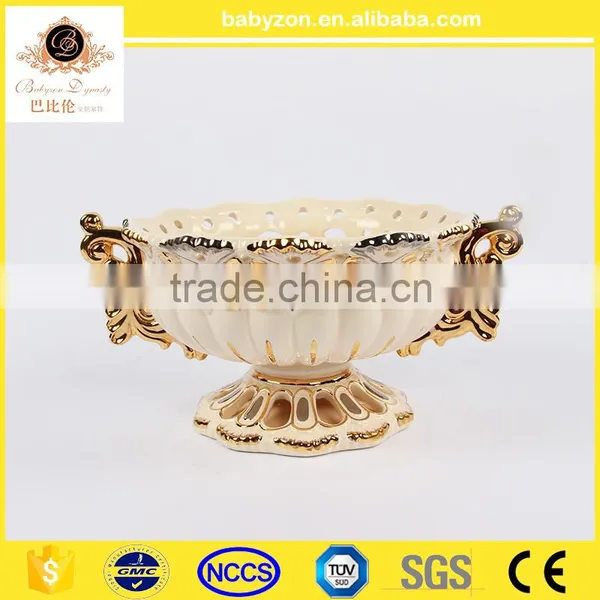 Factory Direct Selling Gold Flower Vase for Home Decoration Gift Ceramic Vase photo-2