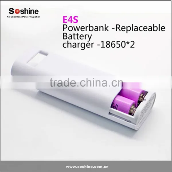 Soshine E4S 1.0" LCD 5200mAh Li-ion Power Bank w/ Micro USB Cable for IPHONE + More photo-3