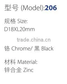 Zinc Alloy Tubular Push Button Cam Lock for Cabinet photo-3