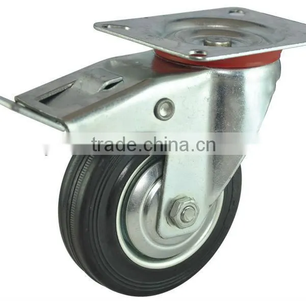 Black Rubber Caster photo-4