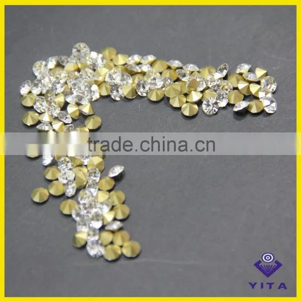A Quality Point Back Rhinestone Super Shining White Crystal Diamond for Fashion Jewelry Quality Choice photo-2