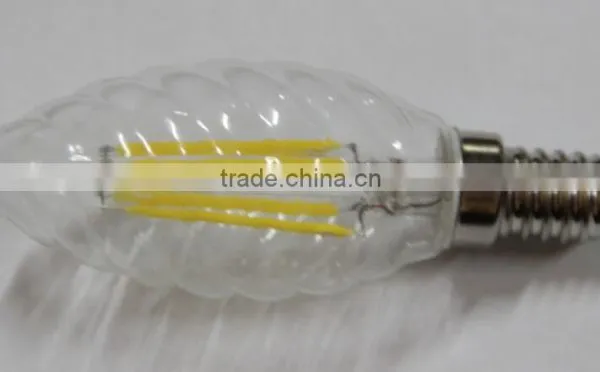 Full Glass 400lm 4W E14 Led Filament Candle Bulb photo-6