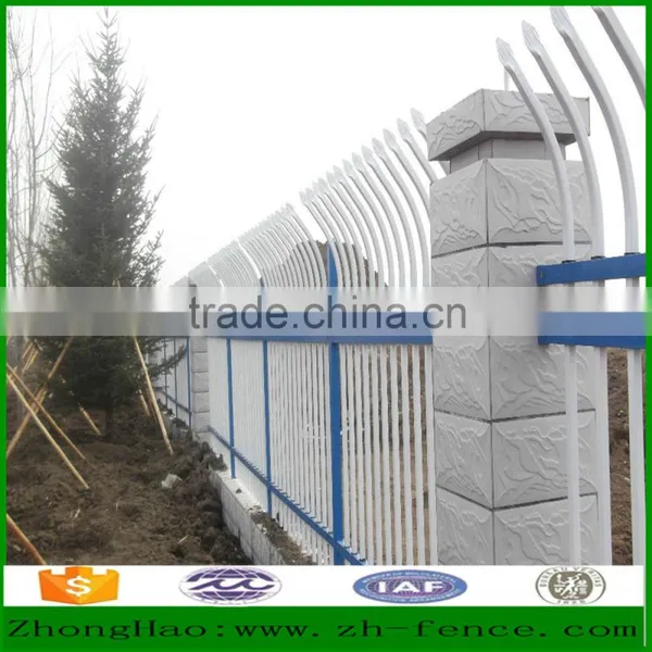 Factory Direct Sale PVC Coated Tubaler Zinc Steel Fence Wall and Fence Gate photo-2