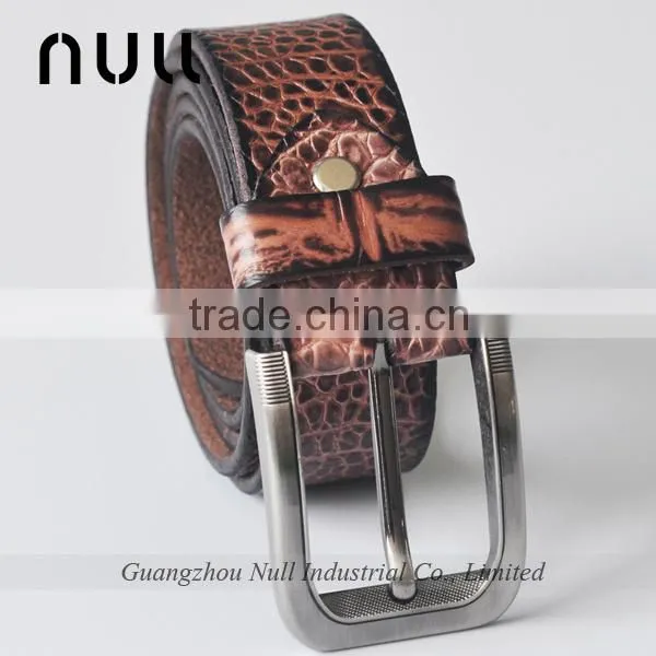 Embossing Pattern Genuine Leather Women's Belt photo-2