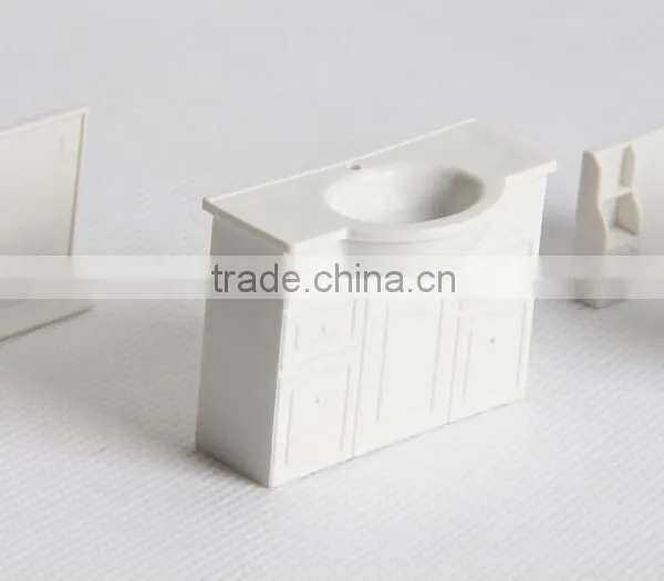 Toilet Bathroom Building Materails, Model Toilet Furniture, Architectural Plastic Model Bathtub for Scale 1/20 Quality Choice photo-4