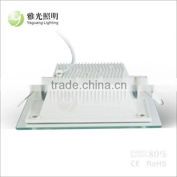 6W Sqaure Led Panel Light With Glass Surface Led Glass Panel Light Led Glass Light photo-3