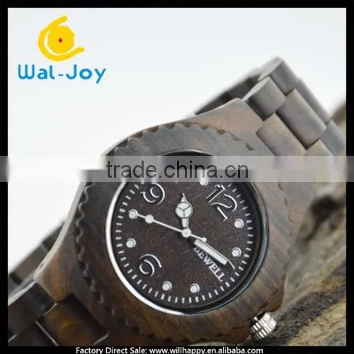 2015 Personality Special Wooden Design Stylish Charming Water Resistant Watch(WJ-3914)