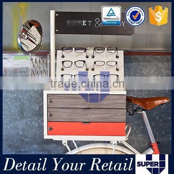 New Design Vintage Wooden Sunglasses Wall Displays for Retail photo-5