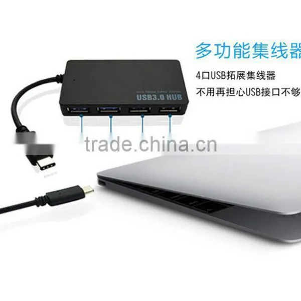 USB 3.1 Type C Hub Multiple 4 Ports Type-C to USB 3.0 Hub Adapter For New Macbook photo-3