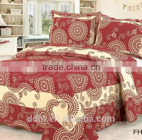 Booming Red Patchwork Bedding Sets / Patchwork Quilts