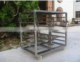FOOD BREAD TROLLEY 8 Layers 16 Pans Stainless Steel Trolley photo-2