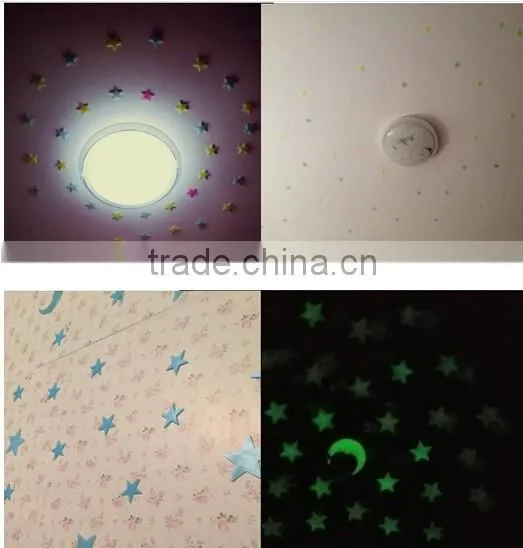 Hot Glow in the Dark Bedroom Sticker Wall Art Star Moon Decor DIY Stickers photo-4