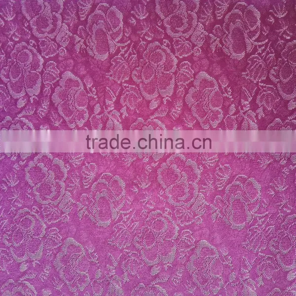 China Factory Wholesale Polyester Nylon Floral Jacquard Knit Fabric for Making Bras