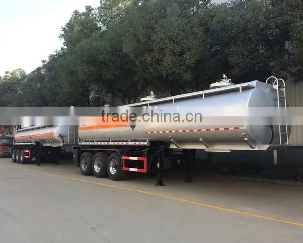 50000 Litres Stainless Steel Tank Semi-trailer Fuel Tanker Truck Capacity photo-2
