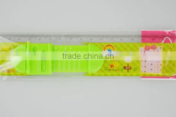 Sliding Ruler, Plastic Ruler Triangle Protractor Set photo-5