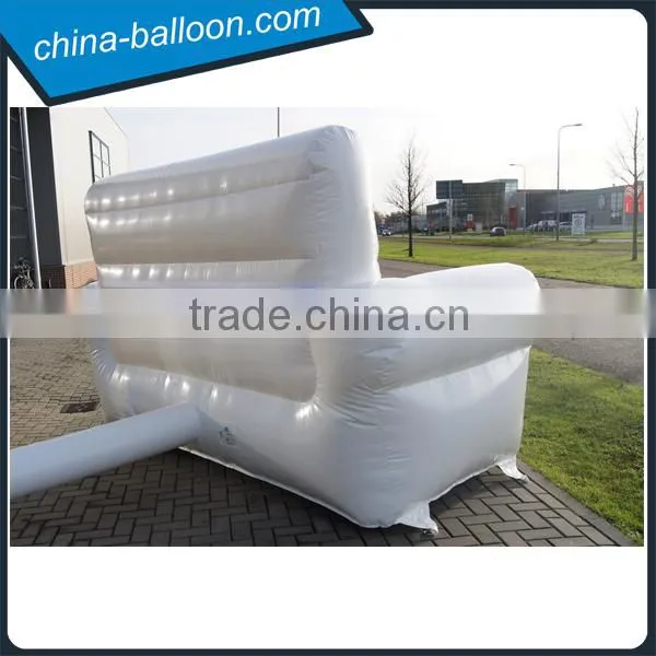 Giant White Inflatable Sofa /flocked Inflatable Sofa Bed Furniture / Inflatable Living Room Furnitur Supplier's Choice photo-2