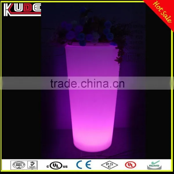 Color Changing Rechargeable Plastic LED Flowerpot/led Planter for Outdoor photo-4