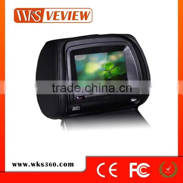 7inch Digital Screen Car Headrest DVD Player With 32bit Games
