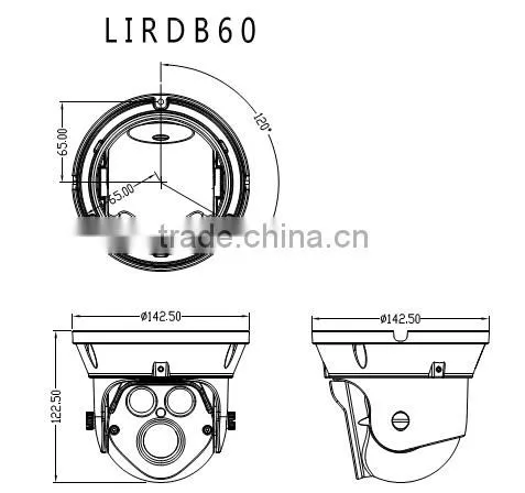 AHD 1.0MP 720p Vandalproof Dome IR Security Camera, Ahd 1080p/960p/720p photo-3