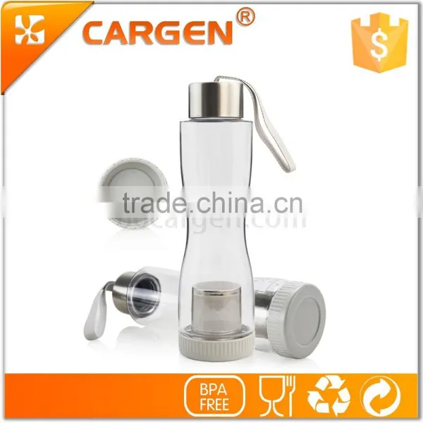 Special Shape Clear Plastic Tea Strainer Water Bottle photo-4