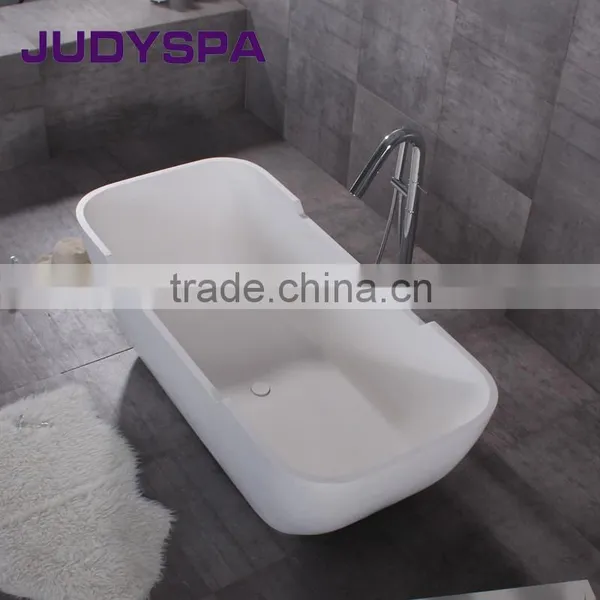 High-quality Artificial Stone Freestanding Bathtub-cast Stone Resin Bathtub YG9996 photo-2