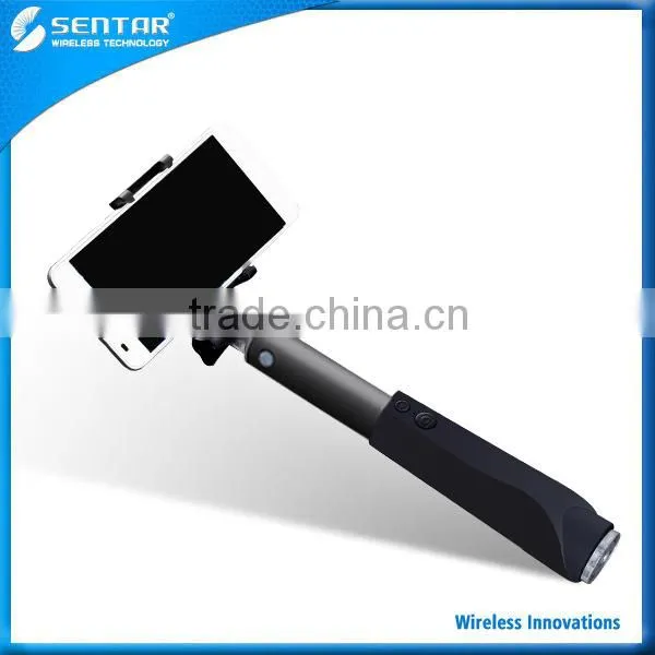 2015 Wholesale Aluminum Made Extendable Wireless Bluetooth Selfie Monopod With Adjustable Phone Holder photo-2