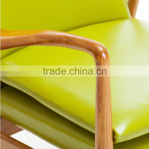 Diamond Mid-century Modern Walnut Finished Lounge Chair With Hand-stained Wood Base photo-6