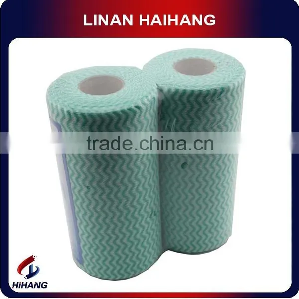 China Wholesale High Quality Spunlace Meshed, Spunlace Nowoven Roll Wipes