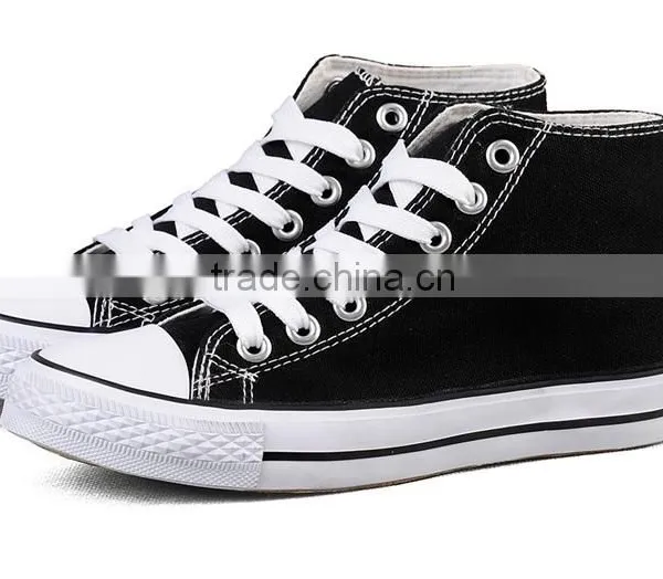 2016Fashion High Top Sneakers Unisex Canvas Shoes Lace up Shoes photo-5
