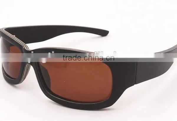 8 Bit Maple Wood Sunglasses Big 8 Curve Sport Thin Layers Eyeglasses
