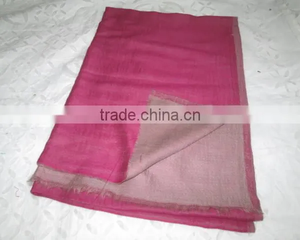 TWO COLOUR CASHMERE SCARVES TEXTILE photo-2