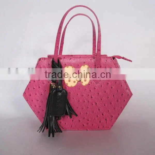 2014 New Style Long Strap Shoulder Bag Fake Ostrich Lady Handbag