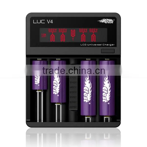 Efest LUC Charger 0.5A 1.0A 2.0A 4 Slots V4 EFEST LCD Universal Charger Efest LUC V4 4-bay Li-ion Smart Charger photo-3