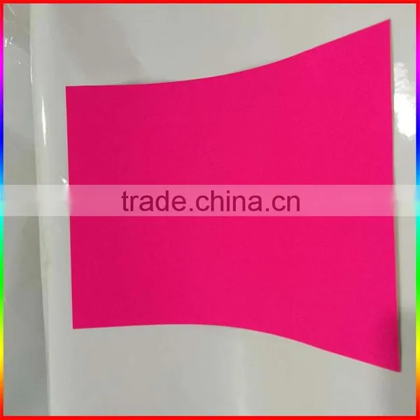 Carmine Self Adhesive Fluorescent Sticker Paper A4 Size photo-2