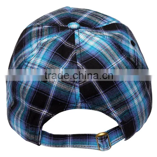 Striped Style and 100% Cotton Material Print Sample Free Baseball Caps and Hats photo-3