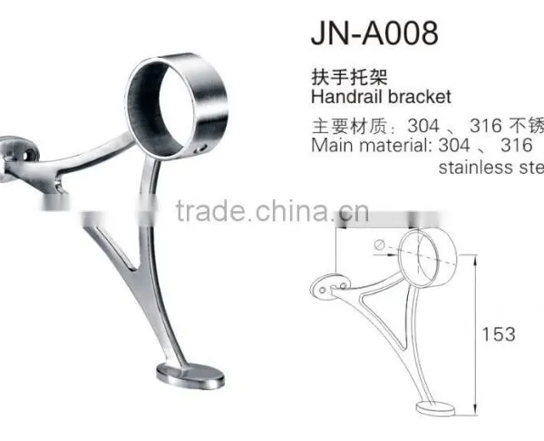 stainless steel round pipe support design