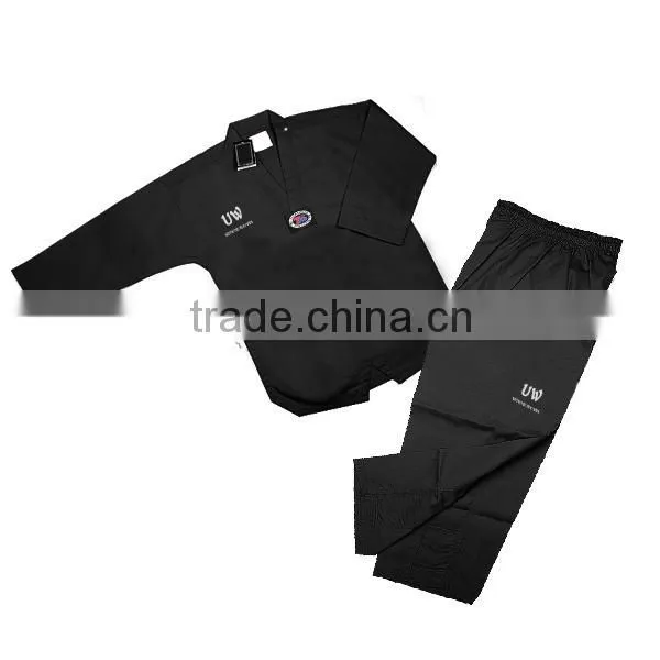 Black Taekwondo Uniform/ Taekwondo Uniform, ITF Taekwondo Uniform photo-4