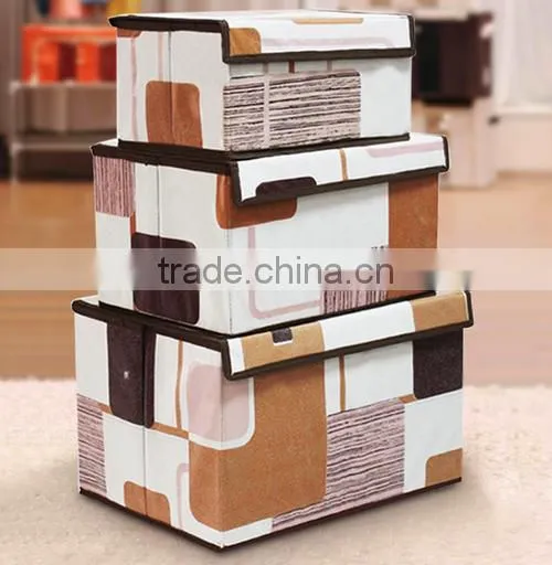 Eco-Friendly Foldable Clothes Sundries Storage Case Container Box With Lids photo-5