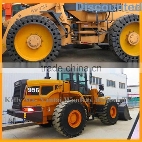 low price 23.5-25 17.5-25 snow solid tires for front wheel loaders with quality warranty