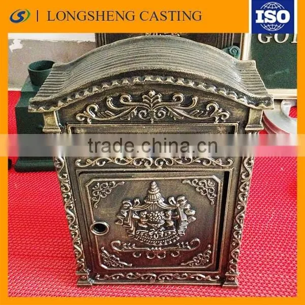 Decorative Antique Outdoor Mailbox Aluminum Castings Made in China photo-3